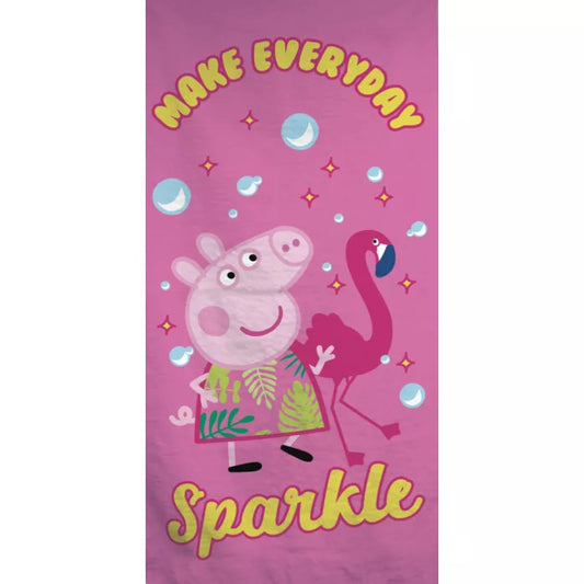 Serviette en coton Peppa pig 70×140cm