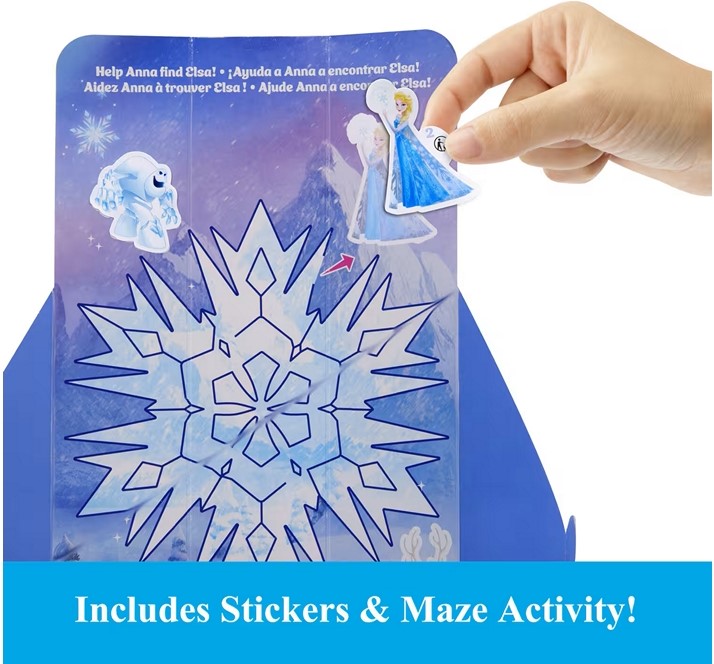 Disney La Reine des Neiges - Tourne et révèle - Poupée Elsa avec accessoires magiques, Anna