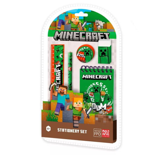 Set de papeterie minecraft