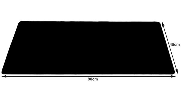 Tapis pour clavier et souris d'ordinateur noir