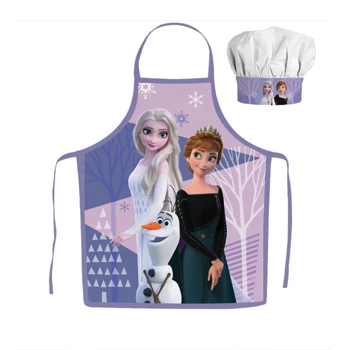 Tablier + Toque La Reine des Neiges pour enfants