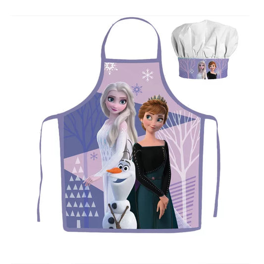 Tablier + Toque La Reine des Neiges pour enfants