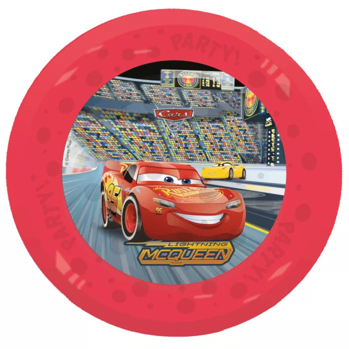 4 assiettes plastique cars