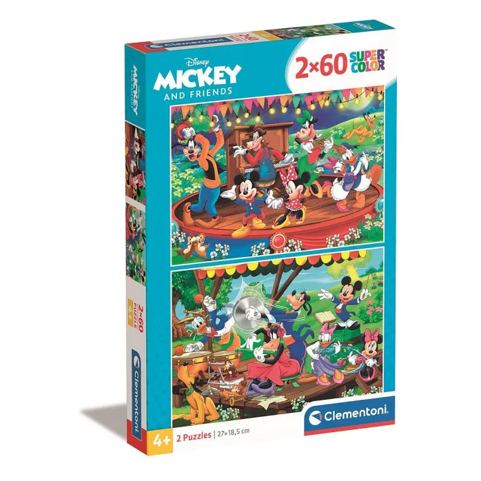 Puzzle 2x60 pièces Mickey