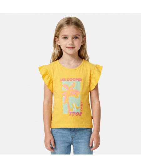 Tee shirt manche courte fille Lee Cooper
