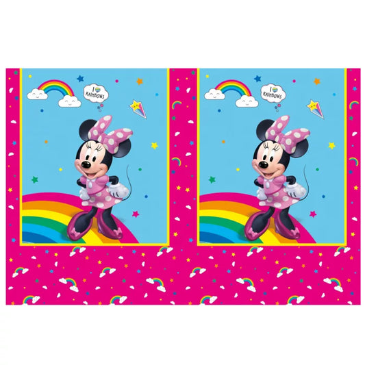 Nappe anniversaire plastique minnie