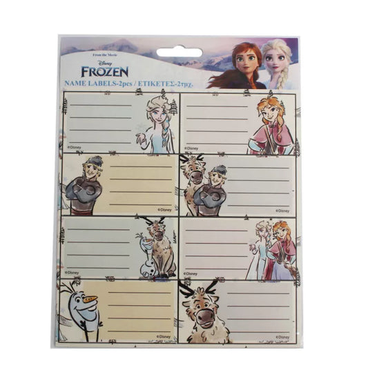 Étiquettes ×16 pour cahier reine des neiges
