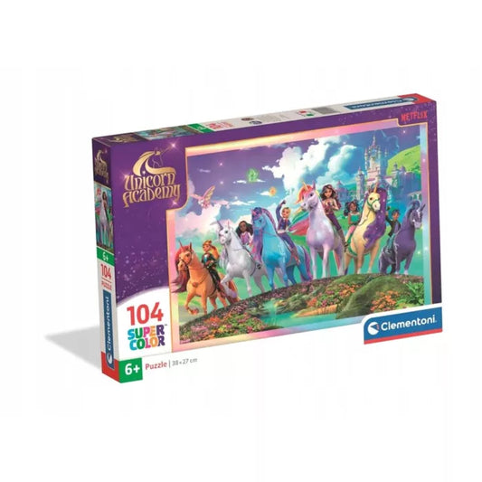 Puzzle 104 pièces unicorn academy