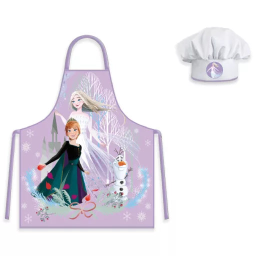 Tablier + Toque La Reine des Neiges pour enfants