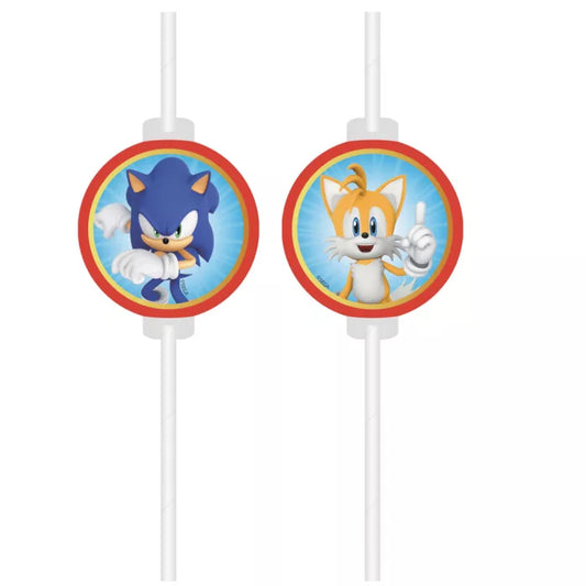 4 pailles papier sonic