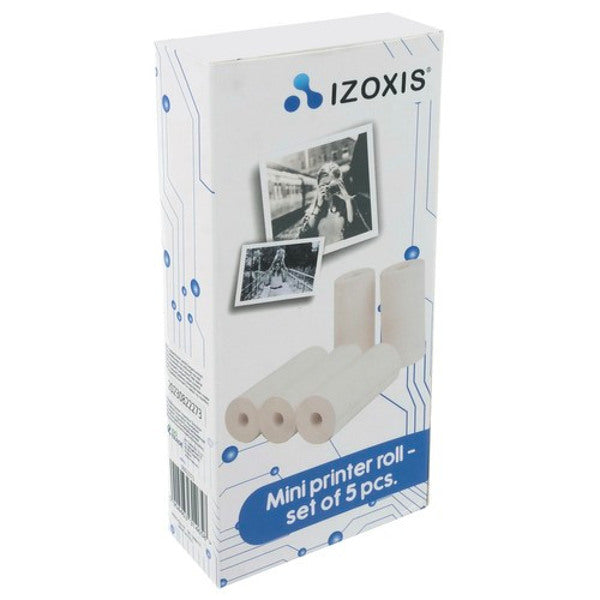 Mini rouleau d'imprimante thermique lot de 5 pièces izoxis