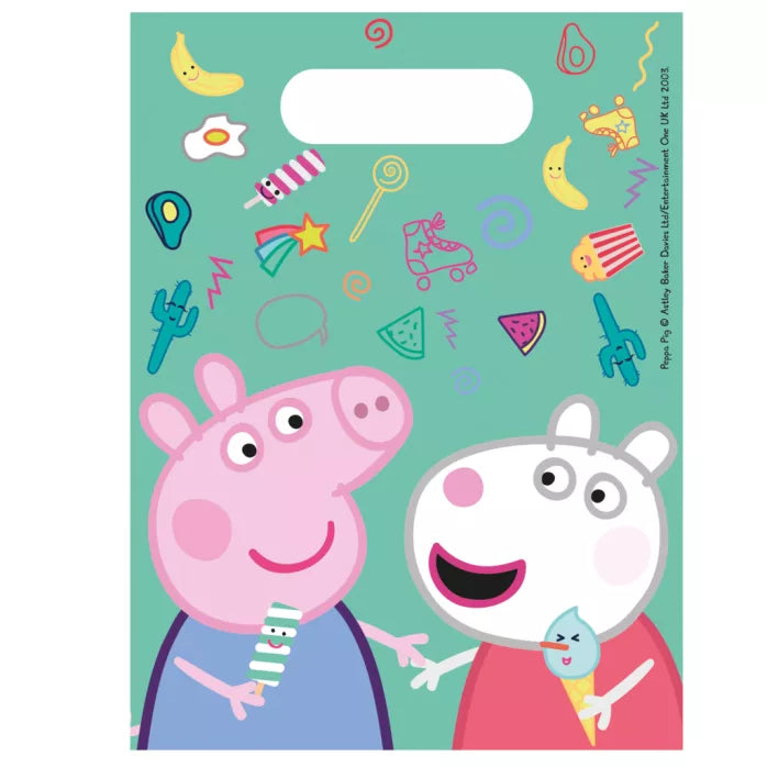 Lot de 6 sacs anniversaire Peppa pig