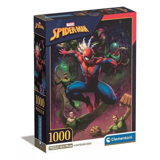 Puzzle compact Spiderman 1000 pièces Clementoni