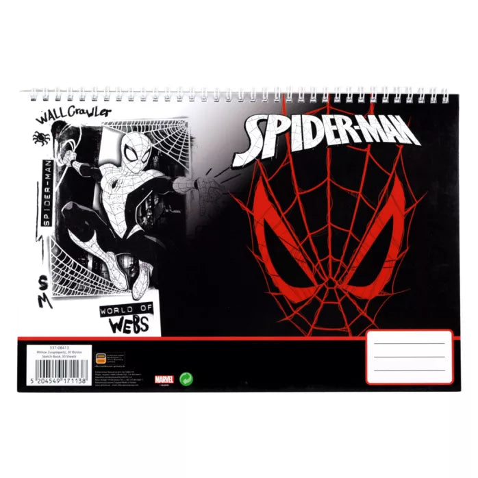Carnet de croquis A4 spiderman 30 feuilles