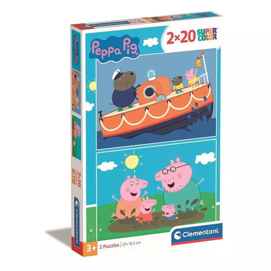 Puzzle Peppa pig 2×20 pièces