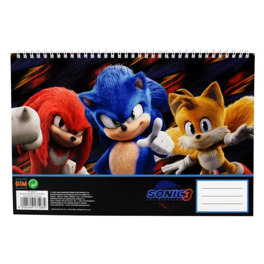 Carnet croquis Sonic A4 30 feuilles