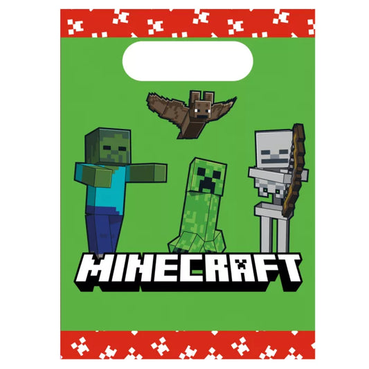 Lot de 4 sacs cadeaux Minecraft