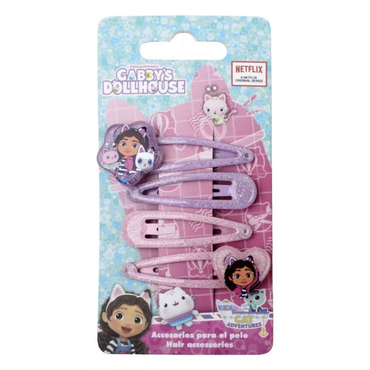Barrettes à cheveux gabby chat ×4