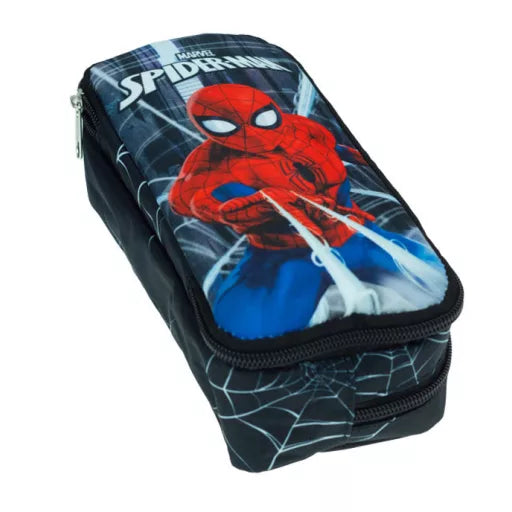 Trousse 2 compartiments 26cm spiderman