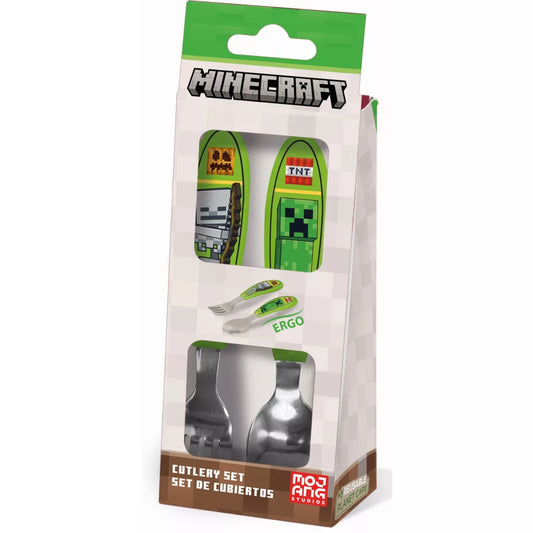 Couvert métal Minecraft 2 pièces