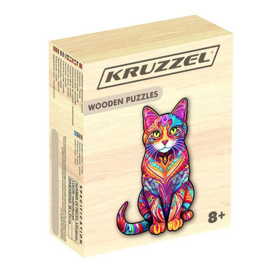 PUZZLE CHAT EN BOIS
