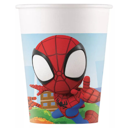 Gobelet en papier spidey ×8 200ml