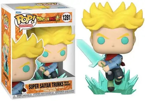 POP! Animation Dragon Ball Z Super Saiyan Trunks avec épée