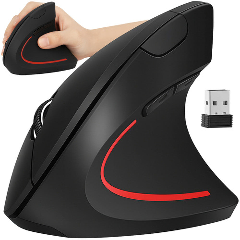 Souris sans fil, ergonomique, souris verticale pour ordinateur - universelle, USB 2,4 GHz IZOXIS