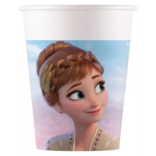 Gobelet anniversaire ×8 reine des neiges 200ml