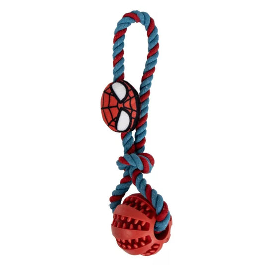 Jouet de corde avec balle spiderman 30 cm