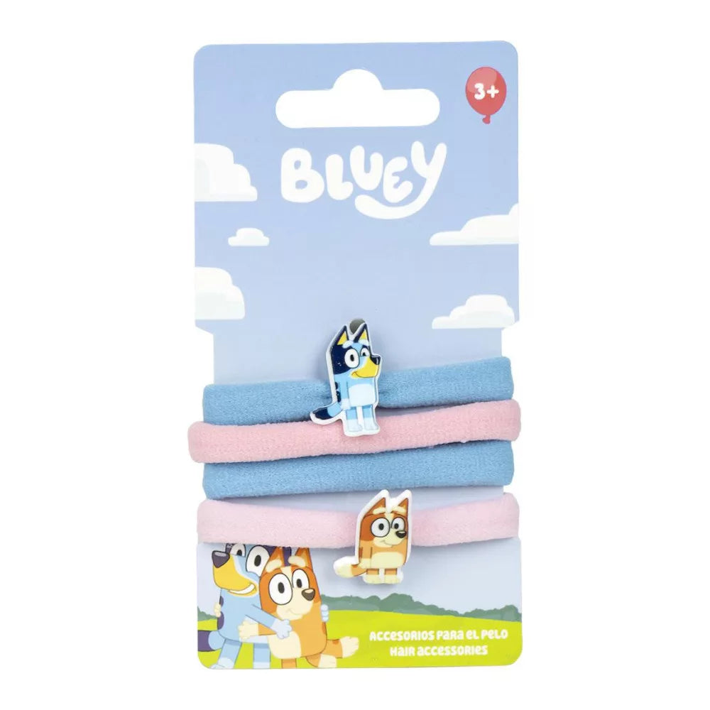 Ensemble de 4 élastiques à cheveux Bluey