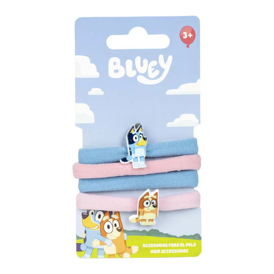 Ensemble de 4 élastiques à cheveux Bluey