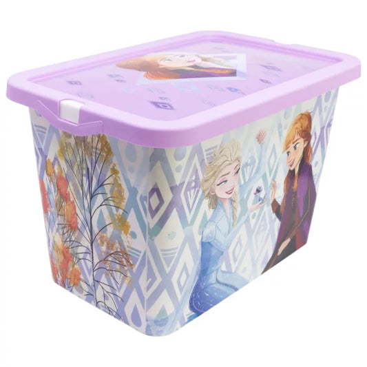 Boite de rangement plastique reine des neiges 7L 19 x 19,5 x 29,5 cm