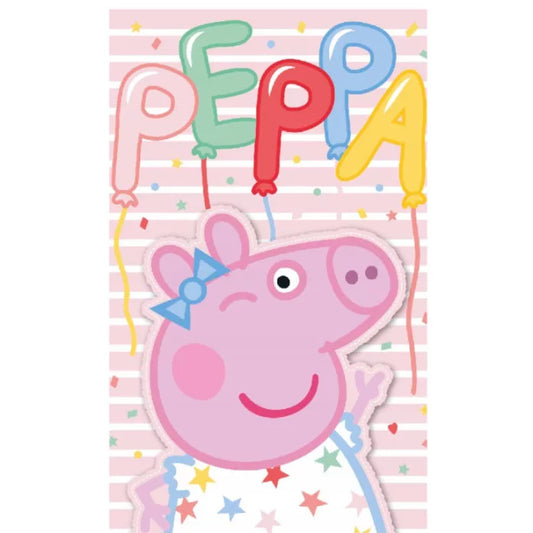 Serviette en coton visage et mains Peppa pig 30×50cm