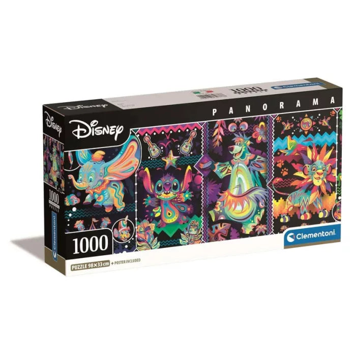 Puzzle panoramique Clementoni de 1000 pièces Disney Classics Joy