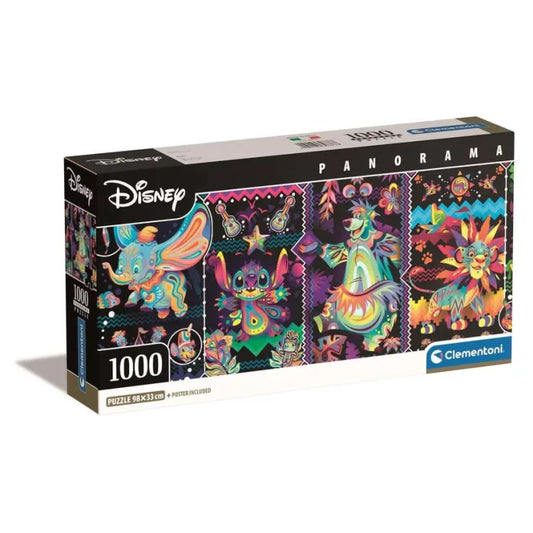 Puzzle panoramique Clementoni de 1000 pièces Disney Classics Joy
