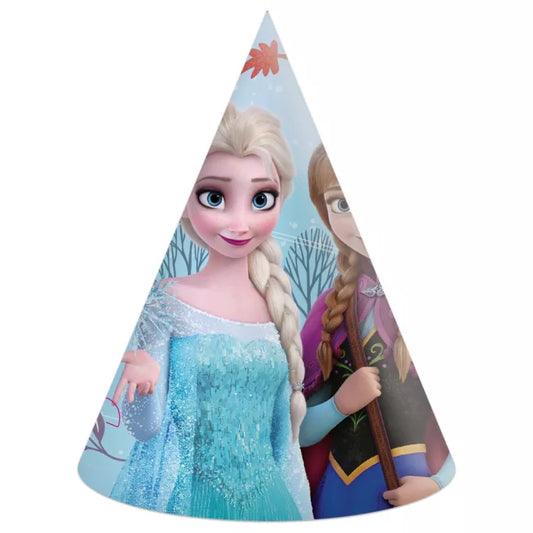 Chapeau anniversaire reine des neiges ×6
