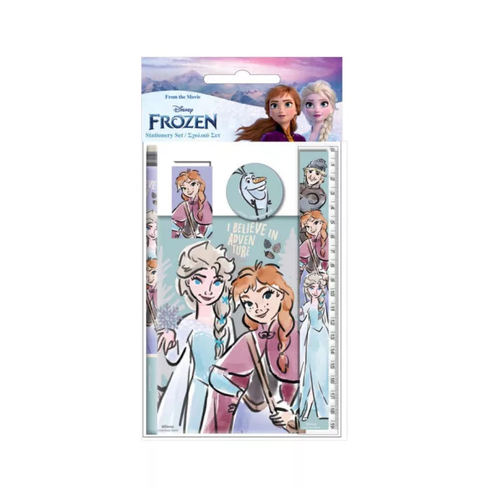 Papeterie reine des neiges 5 pièces