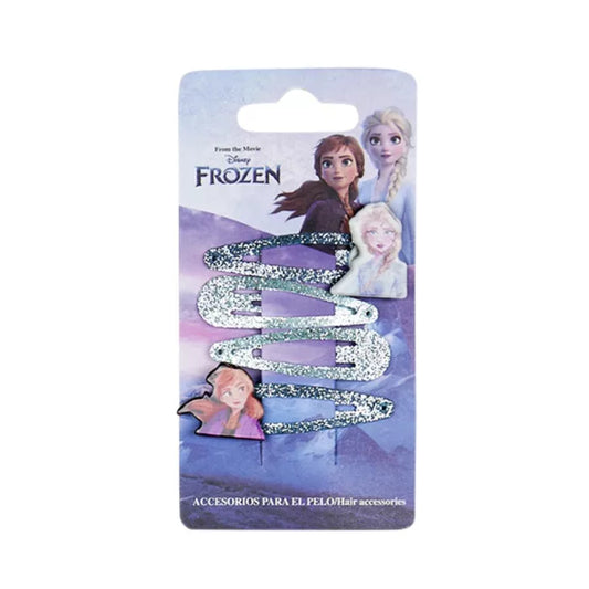 Lot de 4 barrettes reine des neiges