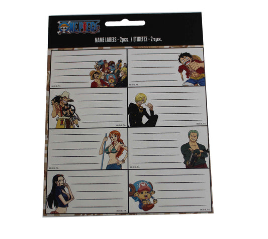 lot de 16 étiquettes one piece