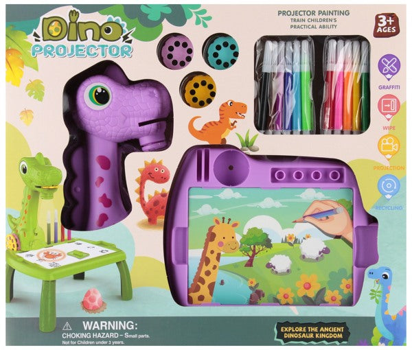 projecteur dino box + accessoires 35x30x7