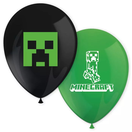 Lot de 8 ballons Minecraft