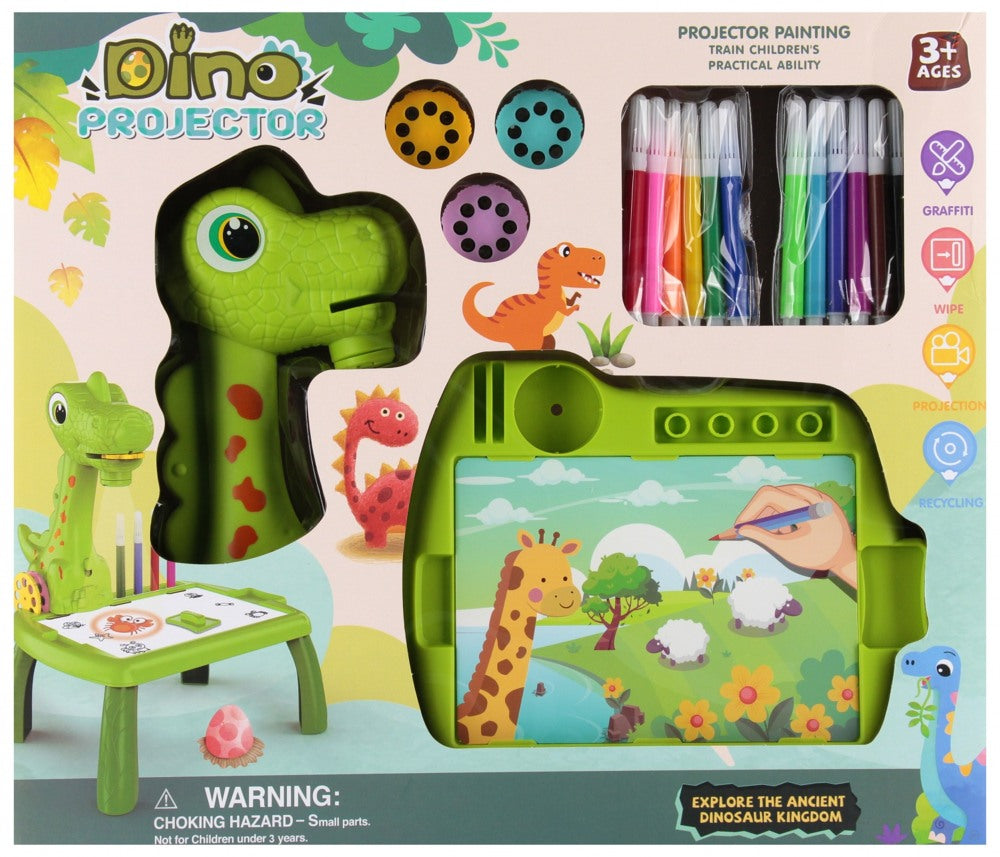 projecteur dino box + accessoires 35x30x7