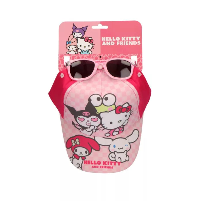 Ensemble lunettes de soleil et casquette Hello Kitty